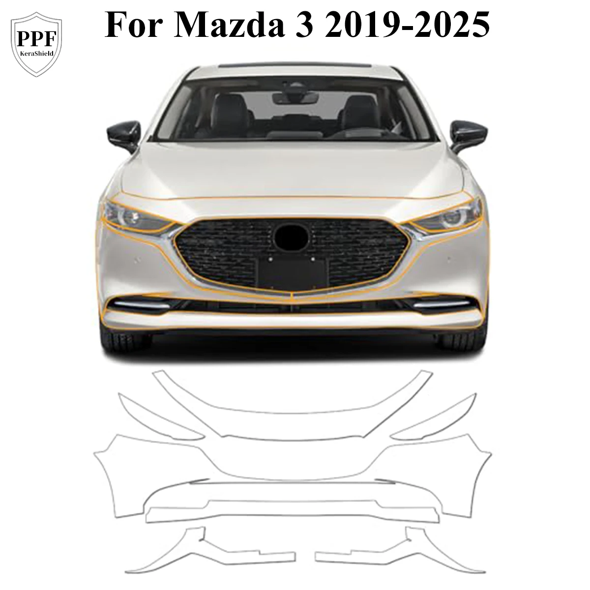 Pre-cut PPF Clear Bra For Mazda 3 2019-2025 TPU Car Paint Protection Film Anti-Scratch Invisible Cover Repairable Self-adhesive
Pre-cut PPF Clear Bra For Mazda 3 2019-2025 TPU Car Paint Protection Film Anti-Scratch Invisible Cover Repairable Self-adhesive