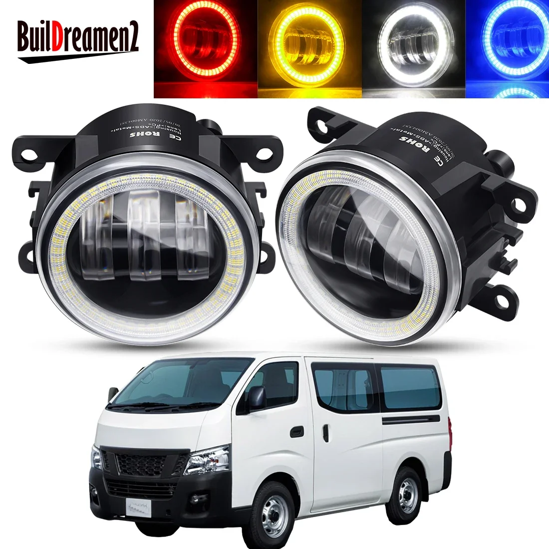 2 X Angel Eye Fog Light Assembly 30W Car LED Fog Daytime Running Lamp DRL For Nissan NV350 Caravan Urvan E26 Facelift 2018 2019
2 X Angel Eye Fog Light Assembly 30W Car LED Fog Daytime Running Lamp DRL For Nissan NV350 Caravan Urvan E26 Facelift 2018 2019