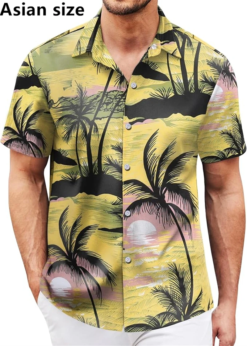 New Men's Button Shirt Summer Short Sleeve Outdoor Everyday Shirt Tops Hawaiian Landscape Printed OverSize Loose Men Clothing
New Men's Button Shirt Summer Short Sleeve Outdoor Everyday Shirt Tops Hawaiian Landscape Printed OverSize Loose Men Clothing