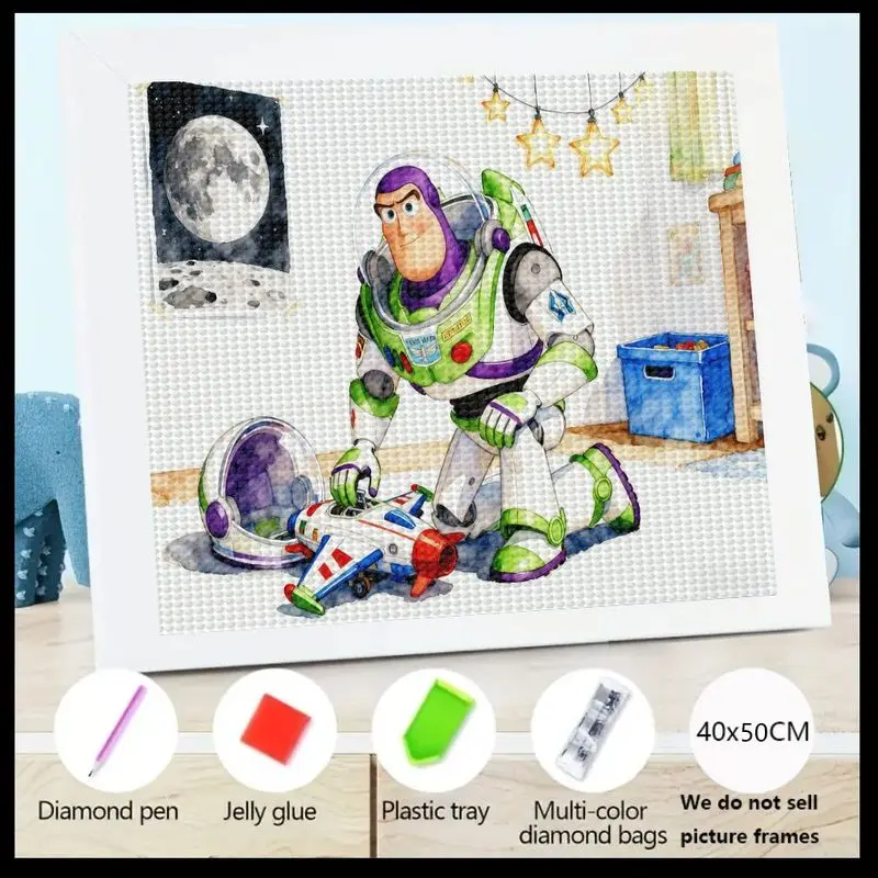 1PC Disney Toy Story Buzz Lightyear Diamond Painting Kit, 5D Full Drill DIY Space Adventure Diamond Art, Buzz Fixing Spaceship w
1PC Disney Toy Story Buzz Lightyear Diamond Painting Kit, 5D Full Drill DIY Space Adventure Diamond Art, Buzz Fixing Spaceship w