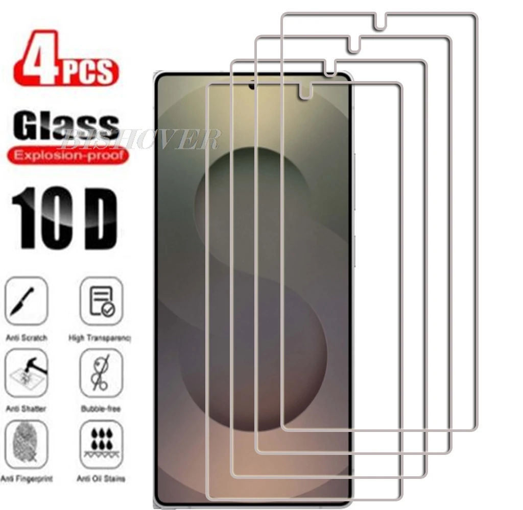 4Pcs Tempered Glass For Samsung Galaxy S25 Ultra S24 Plus S24Ultra S25+ Edge Screen Protector Protective Glass Film
4Pcs Tempered Glass For Samsung Galaxy S25 Ultra S24 Plus S24Ultra S25+ Edge Screen Protector Protective Glass Film