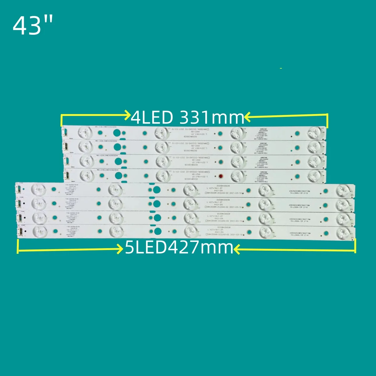 Светодиодная лента для телевизора 43 дюйма CRH-A4330300104L6CNRev1.0 CRH-A4330300105R6CNRev1.0 43UG620V 43UJ620V 43UJ620Y SW43D09L-ZC22AG-02
Светодиодная лента для телевизора 43 дюйма CRH-A4330300104L6CNRev1.0 CRH-A4330300105R6CNRev1.0 43UG620V 43UJ620V 43UJ620Y SW43D09L-ZC22AG-02