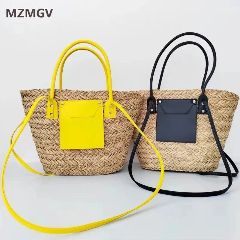 Casual Straw Bag Handmade Women's Natural Wicker Woven Tote Bag Handmade Summer Bohemian Rattan Shoulder Crossbody Bag 2025
Casual Straw Bag Handmade Women's Natural Wicker Woven Tote Bag Handmade Summer Bohemian Rattan Shoulder Crossbody Bag 2025