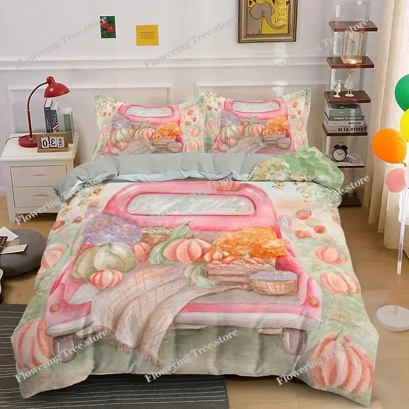 Autumn Pumpkin Truck King Queen Duvet Cover Happy Fall Thanksgiving Bedding Set Kids Festival Gifts Polyester Quilt Cover029
Autumn Pumpkin Truck King Queen Duvet Cover Happy Fall Thanksgiving Bedding Set Kids Festival Gifts Polyester Quilt Cover029