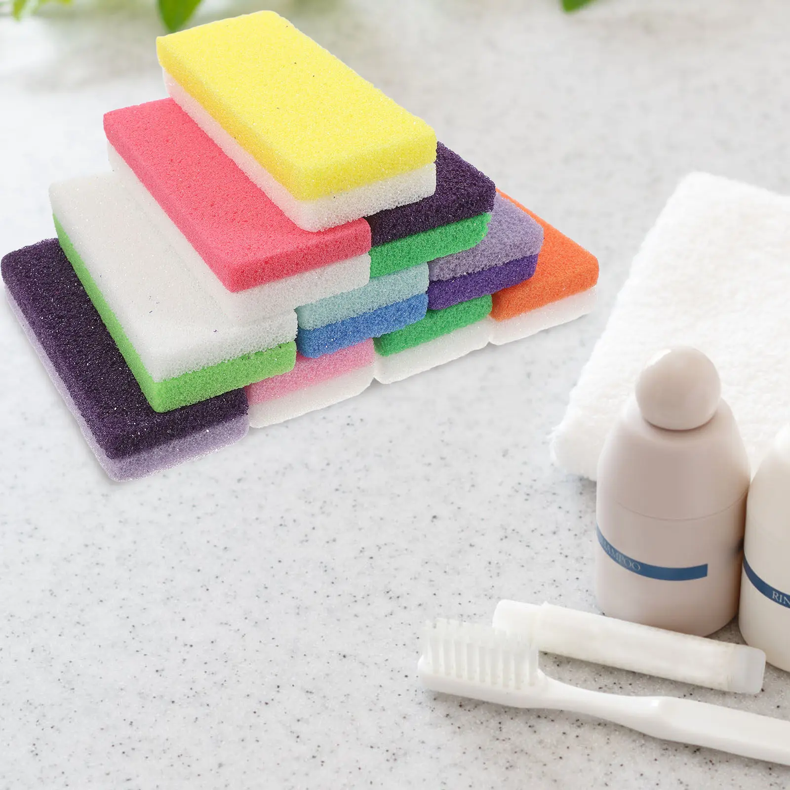 10Pcs Double Sided Foot Scrubber Pumice Sponge for Feet Exfoliator Tool Dry Skin Remover Heel Scrubber Calloused Feet Remover
10Pcs Double Sided Foot Scrubber Pumice Sponge for Feet Exfoliator Tool Dry Skin Remover Heel Scrubber Calloused Feet Remover