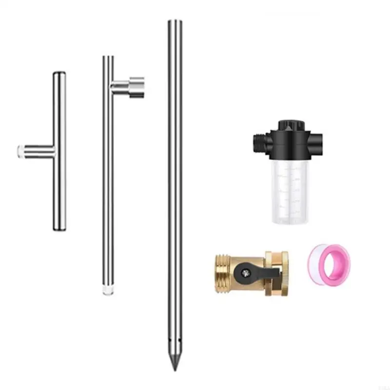 Garden Root Irrigator Set With Fertilizers Dispenser And Durable T Handle Design
Garden Root Irrigator Set With Fertilizers Dispenser And Durable T Handle Design