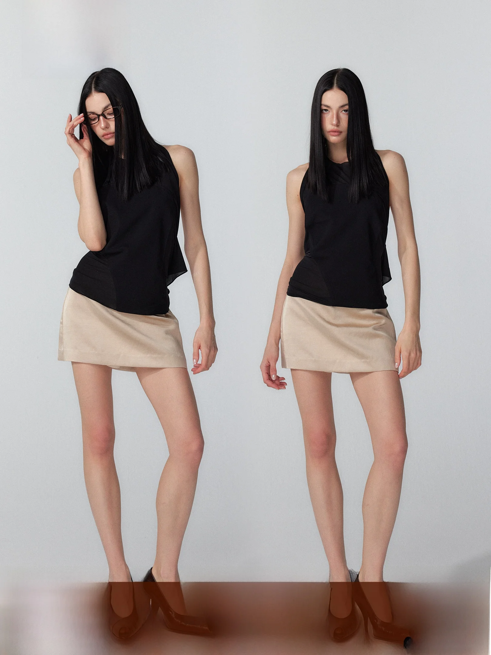 Three Goood Matte Satin A-Line Skirt Low Waist Casual Style Viscose And Lyocell Fiber Blend Draped Slimming Skirt
Three Goood Matte Satin A-Line Skirt Low Waist Casual Style Viscose And Lyocell Fiber Blend Draped Slimming Skirt