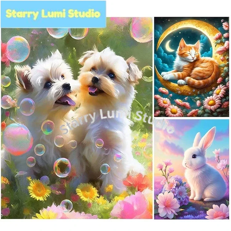 5D DIY Full Round Drill Diamond Painting Kit Cat And Dog Cute Pet Animal Scene For Adults Home Wall Decor Relaxing Gift
5D DIY Full Round Drill Diamond Painting Kit Cat And Dog Cute Pet Animal Scene For Adults Home Wall Decor Relaxing Gift