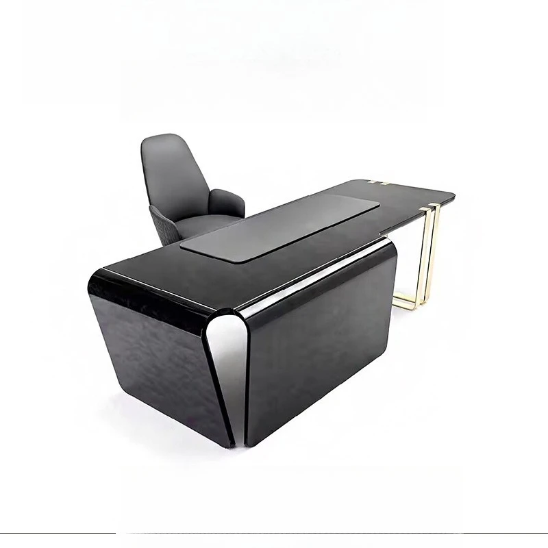 Premium solid wood paint desk, villa office light luxury special-shaped boss table
Premium solid wood paint desk, villa office light luxury special-shaped boss table