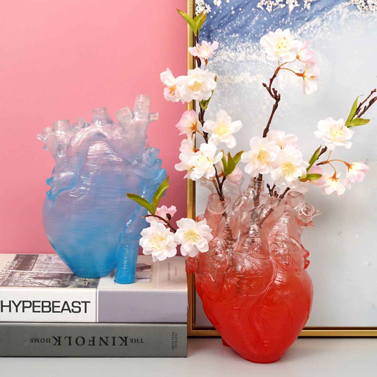 Transparent Heart Vase Creative Nordic Clear Resin Home Room Decor Unique Simulation Anatomical Flower Vases
Transparent Heart Vase Creative Nordic Clear Resin Home Room Decor Unique Simulation Anatomical Flower Vases