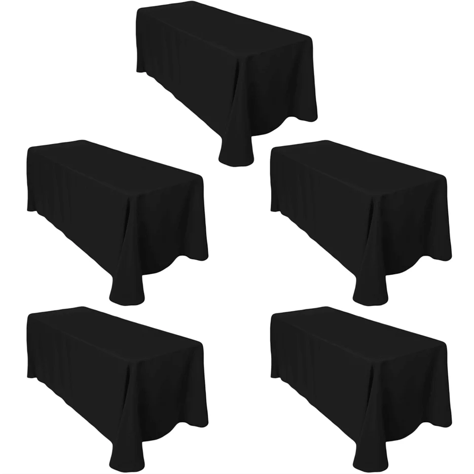 5 Pack 90x132 Inch Rectangular Tablecloth with Rounded Corners - Commercial-Grade Polyester Table Cover in Classic Neutrals - St
5 Pack 90x132 Inch Rectangular Tablecloth with Rounded Corners - Commercial-Grade Polyester Table Cover in Classic Neutrals - St