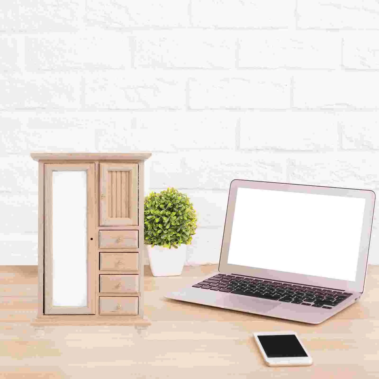 Miniature Wardrobe Retro Wooden Craft Decorative Closet Mini House Decoration Mirror Mini House Furniture Simulation nament
Miniature Wardrobe Retro Wooden Craft Decorative Closet Mini House Decoration Mirror Mini House Furniture Simulation nament