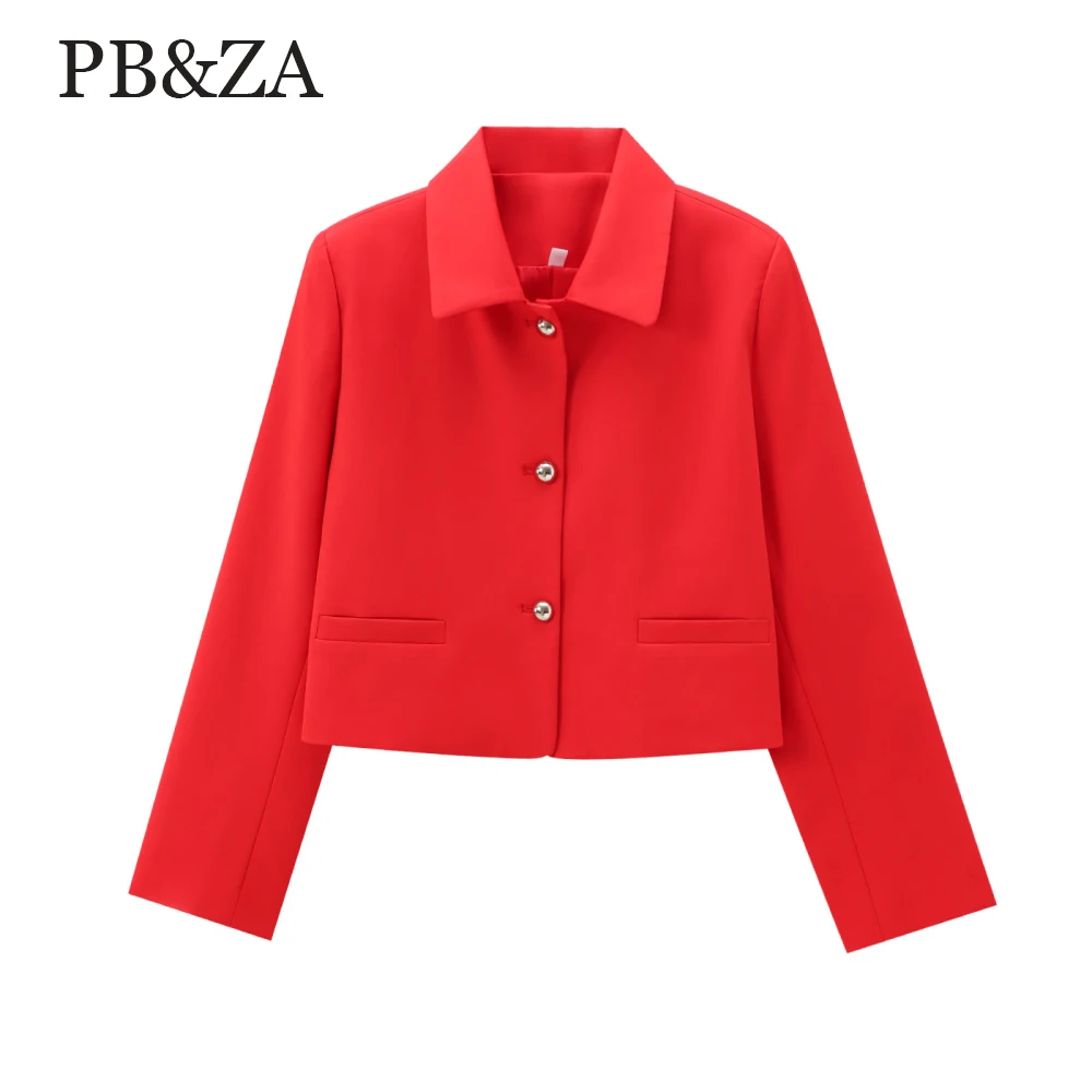 PB&ZA женский свободный топ с воротником, длинными рукавами и пуговицами, весенне-летняя стильная куртка нового стиля
PB&ZA женский свободный топ с воротником, длинными рукавами и пуговицами, весенне-летняя стильная куртка нового стиля