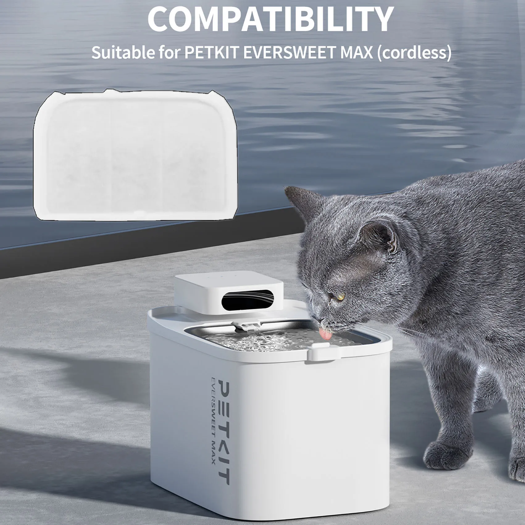 PETKIT Cat Water Fountain Filter, Filter Element Water Dispenser for Cats and Dogs, Filters Impurities, Use on EVERSWEET Max Water Dispensers
PETKIT Cat Water Fountain Filter, Filter Element Water Dispenser for Cats and Dogs, Filters Impurities, Use on EVERSWEET Max Water Dispensers
