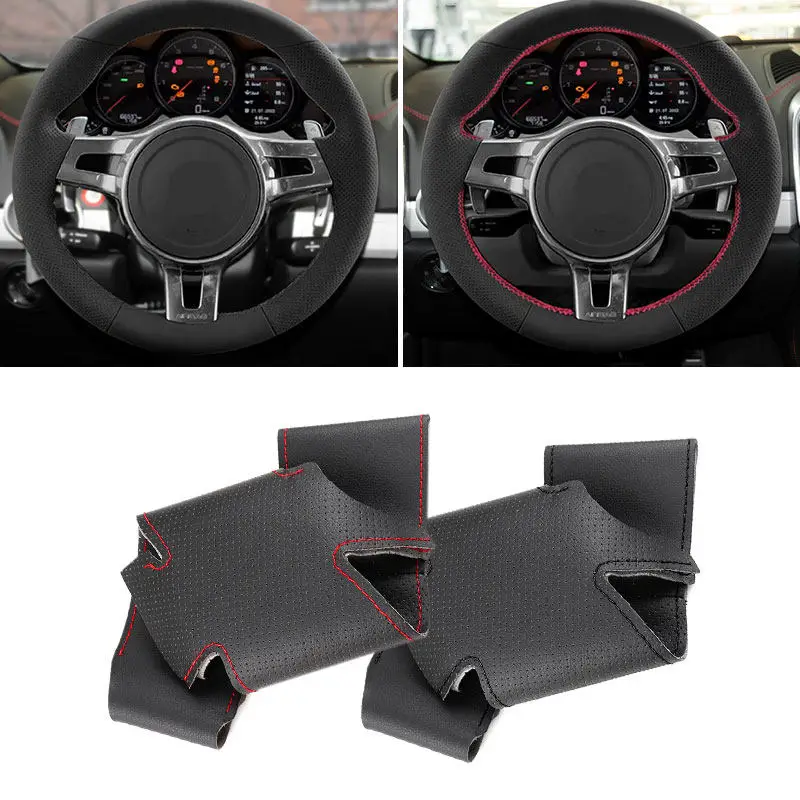 Чехол на руль автомобиля из перфорированной кожи для Porsche 911 991 2009-2015, Boxster Cayman 981 2009-2016, Cayenne Panamera
Чехол на руль автомобиля из перфорированной кожи для Porsche 911 991 2009-2015, Boxster Cayman 981 2009-2016, Cayenne Panamera