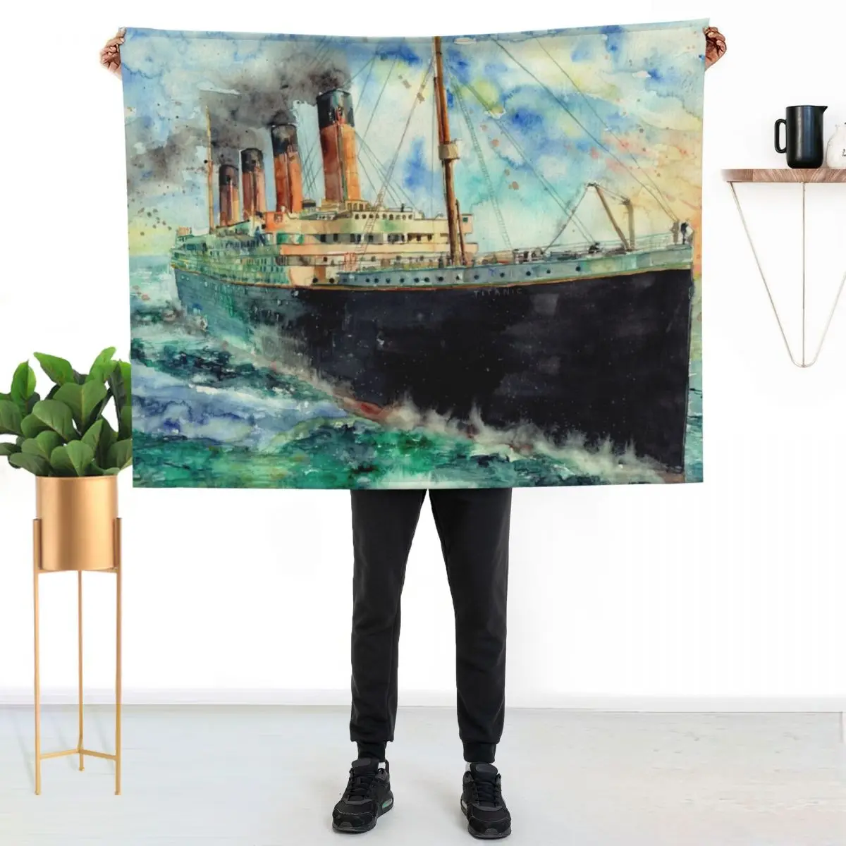 RMS Titanic White Star Line Ship 1912 Throw Blanket Lightweight Cozy Blanket for Bed Sofa
RMS Titanic White Star Line Ship 1912 Throw Blanket Lightweight Cozy Blanket for Bed Sofa