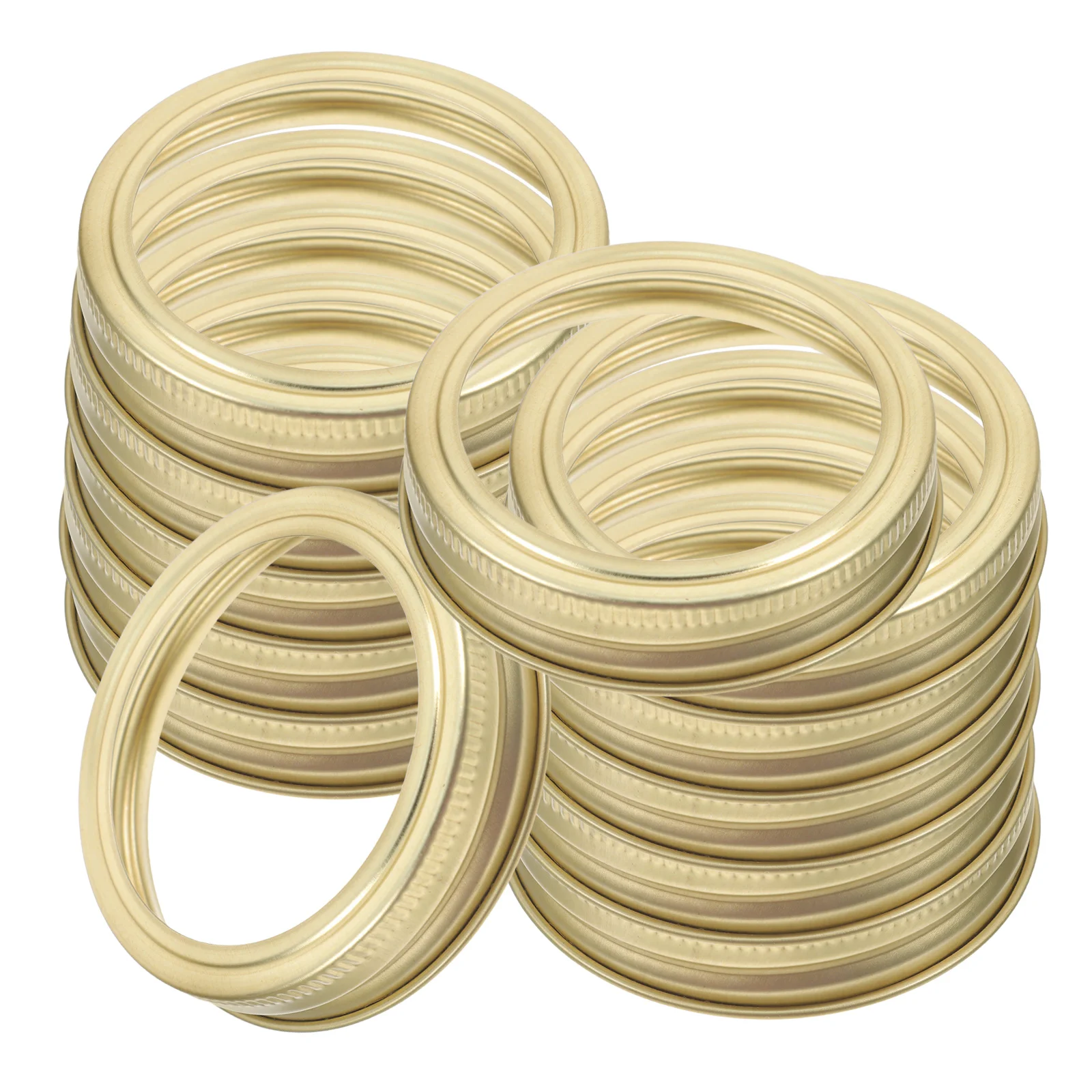 24pcs Mason Jar Lids Rings Tinplate Sealing Bands 70Mm Wide Mouth Canning Jars Replacement Gold Finish Split Type Screw Closure 
24pcs Mason Jar Lids Rings Tinplate Sealing Bands 70Mm Wide Mouth Canning Jars Replacement Gold Finish Split Type Screw Closure
