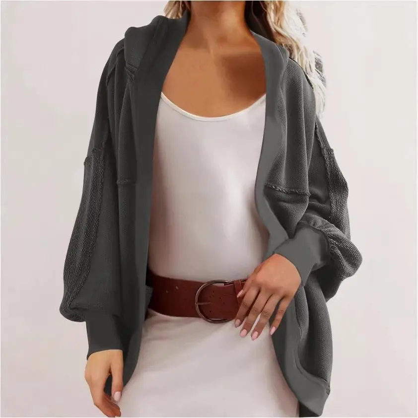 Women's Autumn Winter Casual Hoodie Jacket Back Splicing Long Sleeve Loose Fit Commuting Sweatshirt Elegant Style Streetwear
Women's Autumn Winter Casual Hoodie Jacket Back Splicing Long Sleeve Loose Fit Commuting Sweatshirt Elegant Style Streetwear