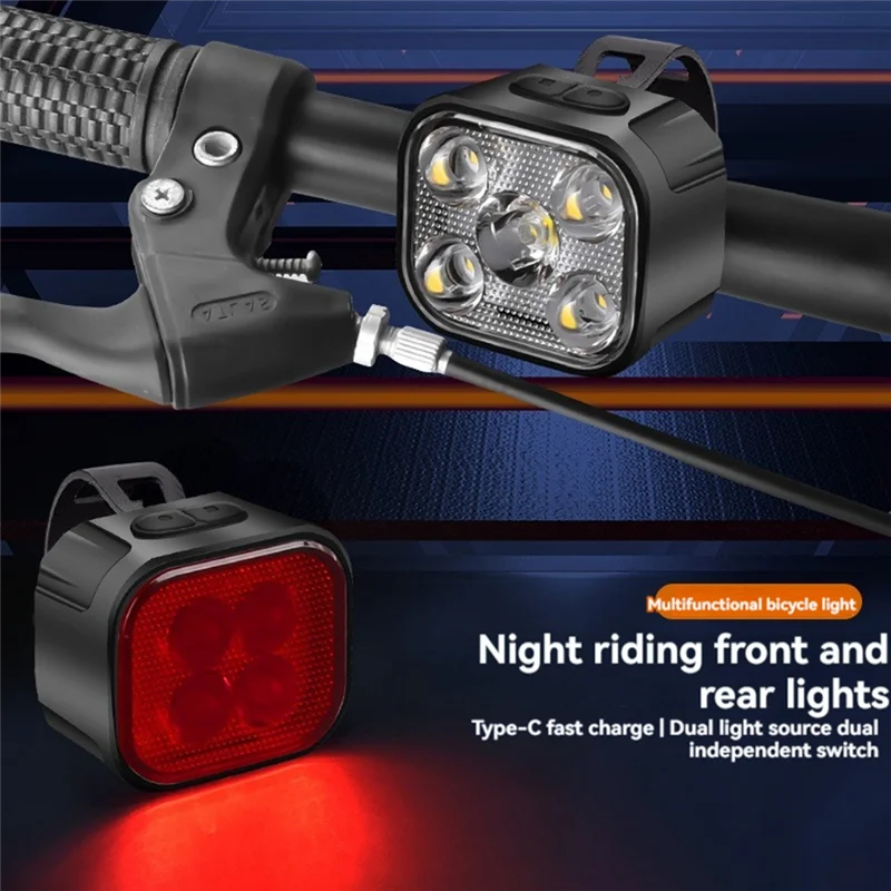 ABXY Bicycle Lights High Bright Cycling Lamp Front And Rear USB Rechargeable Bike Headlight Taillight Waterproof Lantern
ABXY Bicycle Lights High Bright Cycling Lamp Front And Rear USB Rechargeable Bike Headlight Taillight Waterproof Lantern