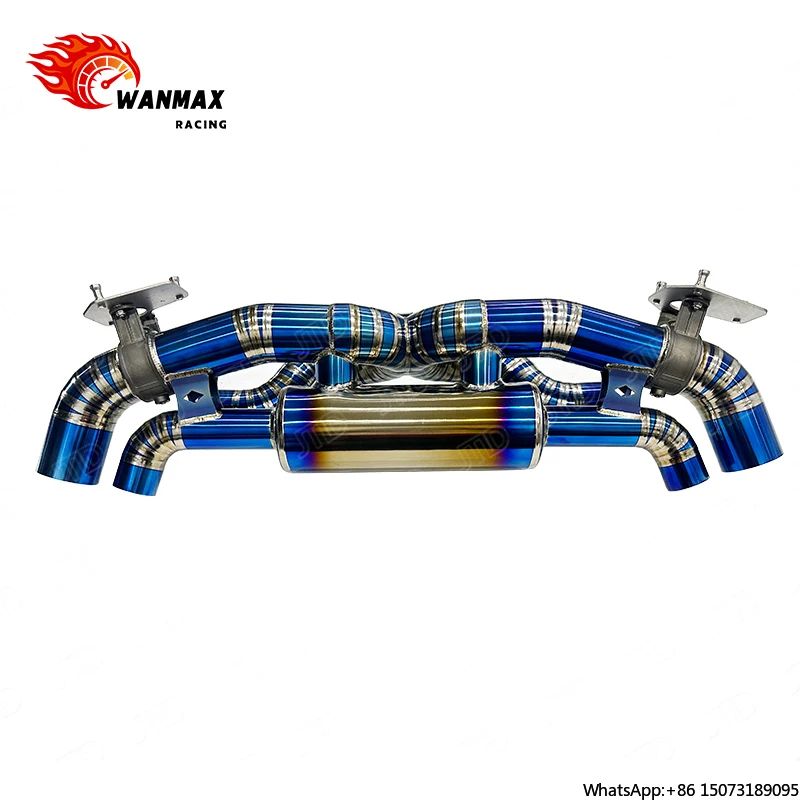 For 911 992 Titanium Catback Exhaust System with Blue Tips & OEM Electronic Valve, Lightweight & Increases Power
For 911 992 Titanium Catback Exhaust System with Blue Tips & OEM Electronic Valve, Lightweight & Increases Power