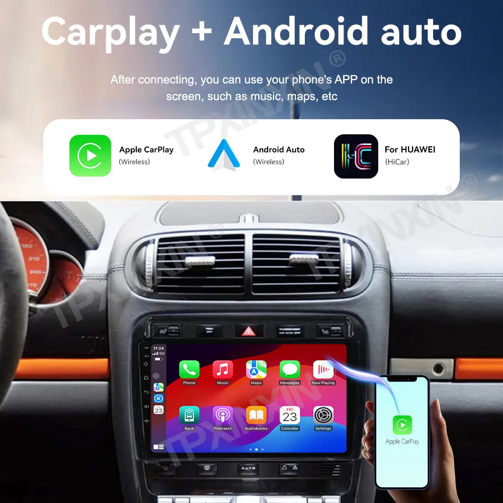 9-дюймовый для Porsche Cayenne 2006-2009 Android 14.0 HD сенсорный экран автомобильный радиоприемник Carplay GPS навигация мультимедийный плеер головное устройство
9-дюймовый для Porsche Cayenne 2006-2009 Android 14.0 HD сенсорный экран автомобильный радиоприемник Carplay GPS навигация мультимедийный плеер головное устройство