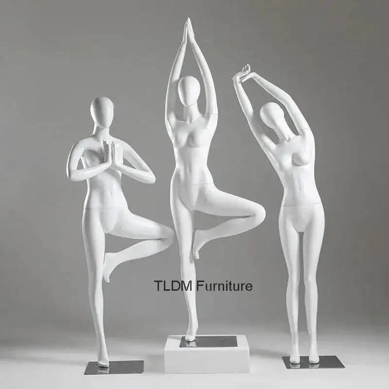 Full Body Yoga Female Mannequins Clothing Exercise Display Rack Clothing Store Female Model for Women's Clothing with Metal Base
Full Body Yoga Female Mannequins Clothing Exercise Display Rack Clothing Store Female Model for Women's Clothing with Metal Base