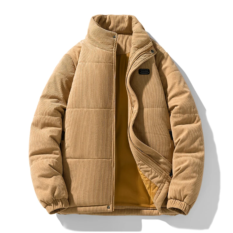 New 2025 Men's Cotton Jaet Corduroy Oversized Casual Quilted Hooded Stand Collar Outdoor Warm Faionable Polyester Fiber
New 2025 Men's Cotton Jaet Corduroy Oversized Casual Quilted Hooded Stand Collar Outdoor Warm Faionable Polyester Fiber