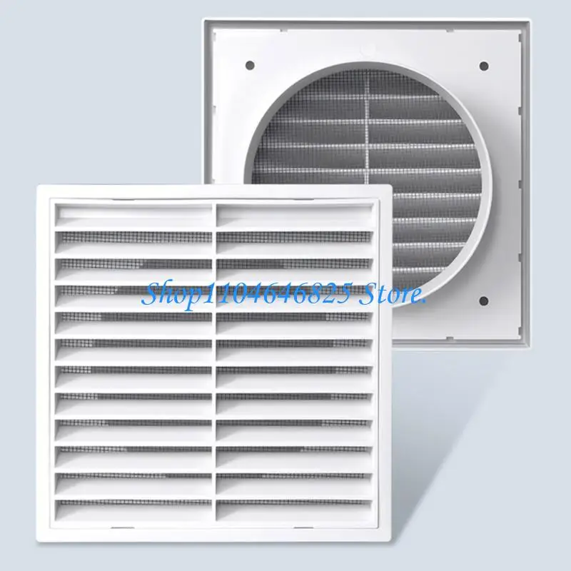 Plastic Square Air vent Louvered Grille Cover Vent with Fly Screen Mesh Ducting Ventilation Cover Easy to Use
Plastic Square Air vent Louvered Grille Cover Vent with Fly Screen Mesh Ducting Ventilation Cover Easy to Use