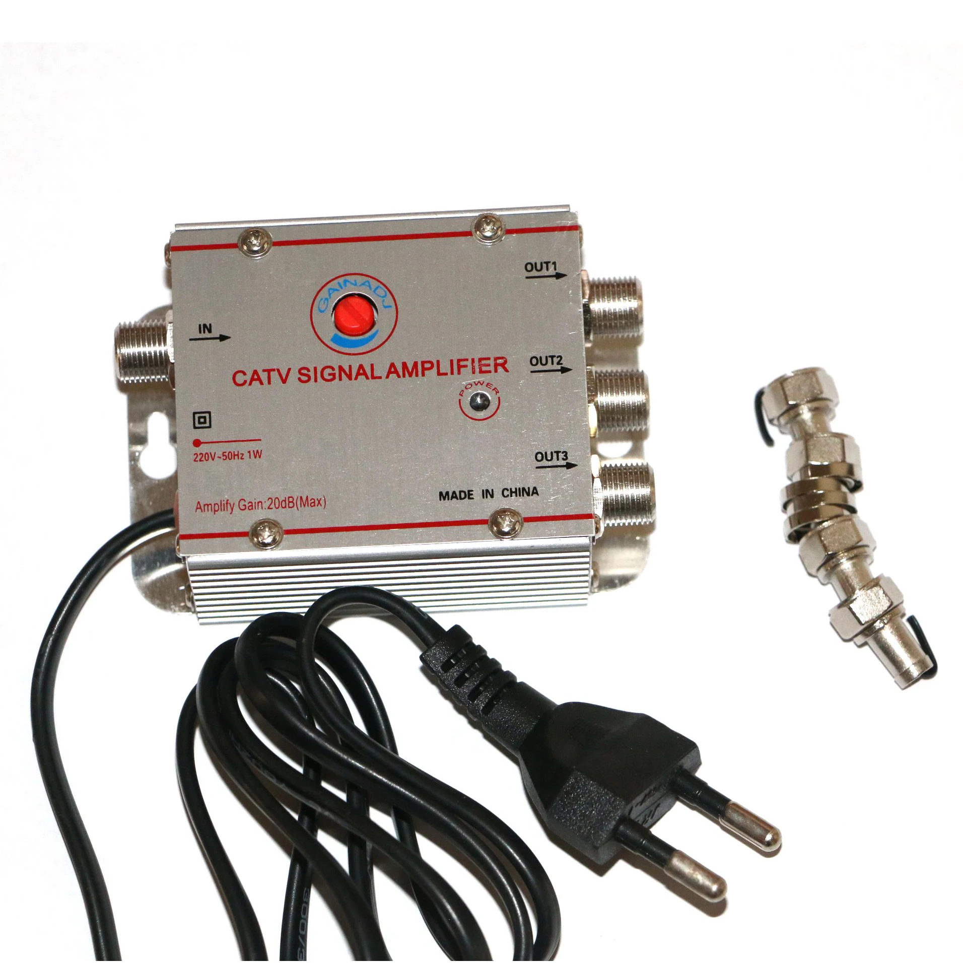 8620SA3 3Way CATV Signal Amplifier TV Signal Amp 1 IN 2 OUT 20DB For Home Digital TV
8620SA3 3Way CATV Signal Amplifier TV Signal Amp 1 IN 2 OUT 20DB For Home Digital TV