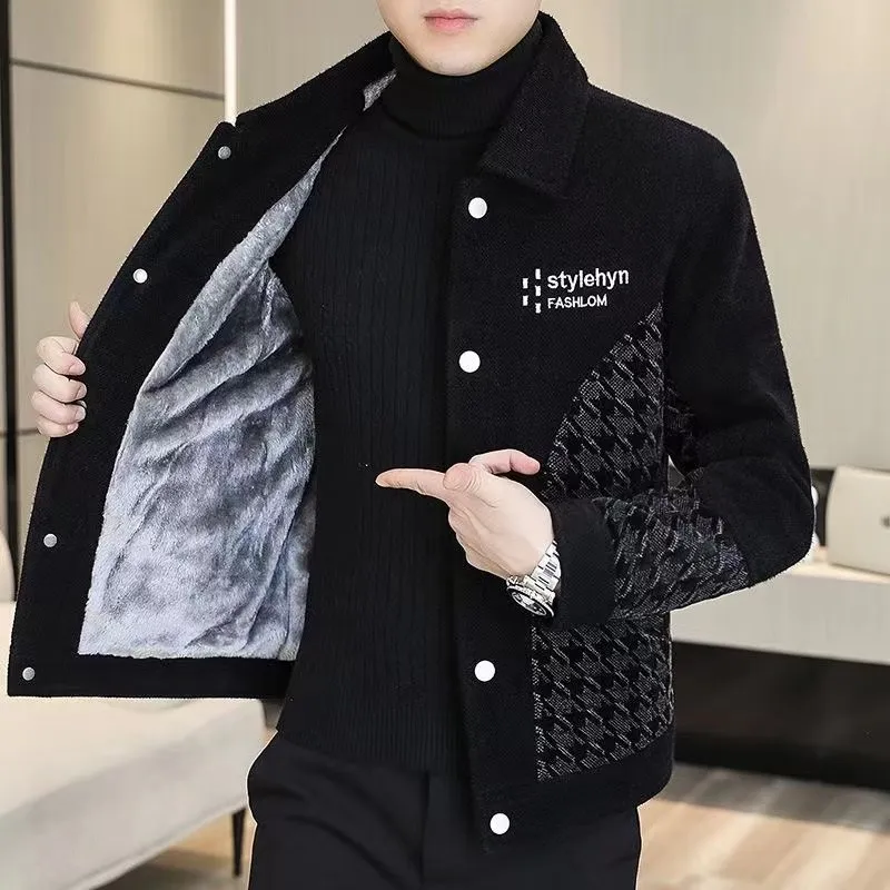 Men's Fleece Lined Thickened Short Woolen Coat Autumn Winter Youth Korean Fashion Slim Fit Casual Polyester Jacket Winter Clo...
Men's Fleece Lined Thickened Short Woolen Coat Autumn Winter Youth Korean Fashion Slim Fit Casual Polyester Jacket Winter Clo...