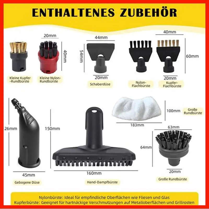 Аксессуары для пароочистителей Karcher, сменные аксессуары включают насадки, щетки и салфетки
Аксессуары для пароочистителей Karcher, сменные аксессуары включают насадки, щетки и салфетки