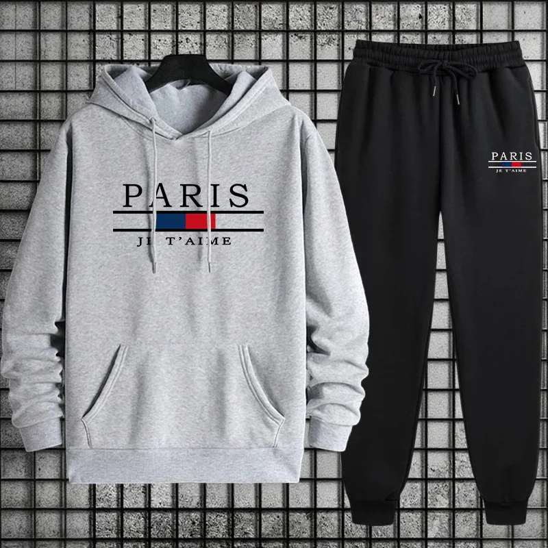 2025 New in Men's Sportswear Paris Print Sweatshirt and Sweatpants Autumn Winter Daily Casual Sporty Jogging Suit Men's Clothes
2025 New in Men's Sportswear Paris Print Sweatshirt and Sweatpants Autumn Winter Daily Casual Sporty Jogging Suit Men's Clothes