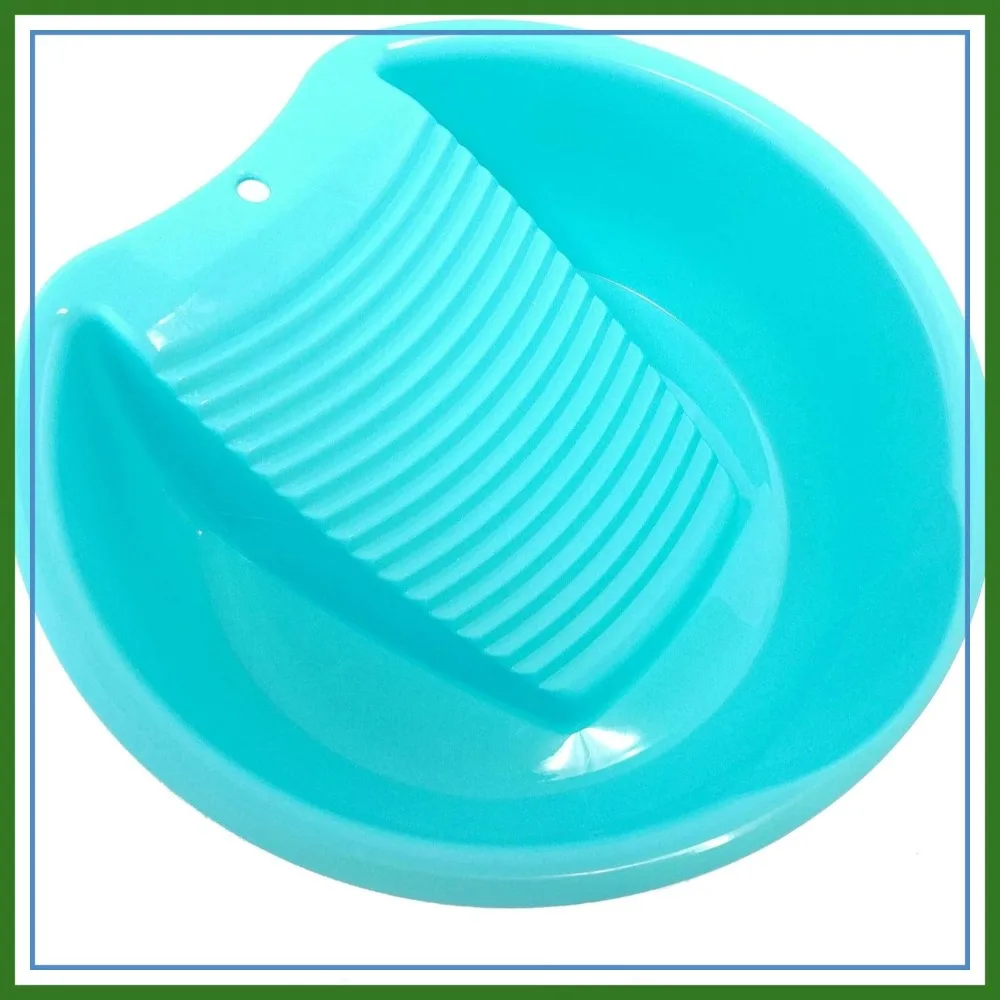 Blue Washboard Basin for Hand Washing Clothes and Delicate Items
Blue Washboard Basin for Hand Washing Clothes and Delicate Items
