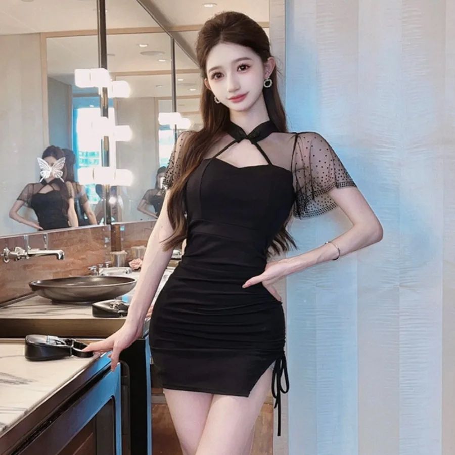 【HOT】MM235 Europe America Southeast Asia 2026 women's dress hot girl style mesh stitching slim-fitting hip dress
【HOT】MM235 Europe America Southeast Asia 2026 women's dress hot girl style mesh stitching slim-fitting hip dress