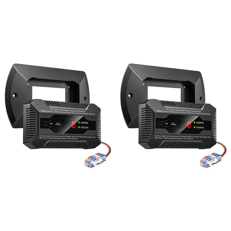 【HOT-PRICE!】2X RV Dual LP/CO Alarm,RV Carbon Monoxide & Propane Gas Detector With Separate LED Indicator Light With Bracket
【HOT-PRICE!】2X RV Dual LP/CO Alarm,RV Carbon Monoxide & Propane Gas Detector With Separate LED Indicator Light With Bracket