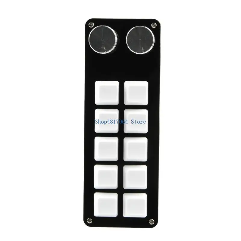 T3LB Programming Macro Keyboard 2 Knob RGB 10 Keys Copy Pastes Mini Button Photoshops Gaming Keypad Mechanical Hotswaps Macro
T3LB Programming Macro Keyboard 2 Knob RGB 10 Keys Copy Pastes Mini Button Photoshops Gaming Keypad Mechanical Hotswaps Macro
