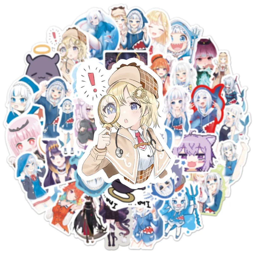 10/50PCS Gawr Gura Stickers Shark Girl Sticker Cartoon Image Graffiti Decals Suitcase Fridge Laptop Guitar Car Bike Kids Toys
10/50PCS Gawr Gura Stickers Shark Girl Sticker Cartoon Image Graffiti Decals Suitcase Fridge Laptop Guitar Car Bike Kids Toys