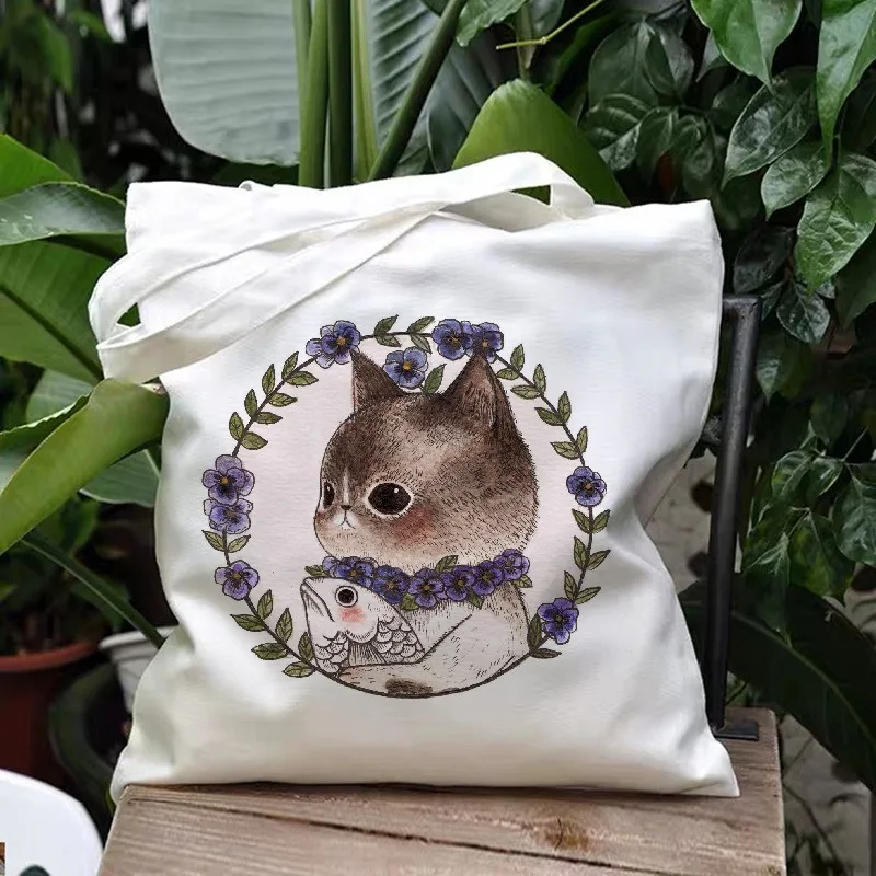 Cute Harajuku-style Cat Forest Animals Tote Canvas Bag Large-capacity Commuter Study Travel Tote Shoulder Bag Yoga Daily Use
Cute Harajuku-style Cat Forest Animals Tote Canvas Bag Large-capacity Commuter Study Travel Tote Shoulder Bag Yoga Daily Use
