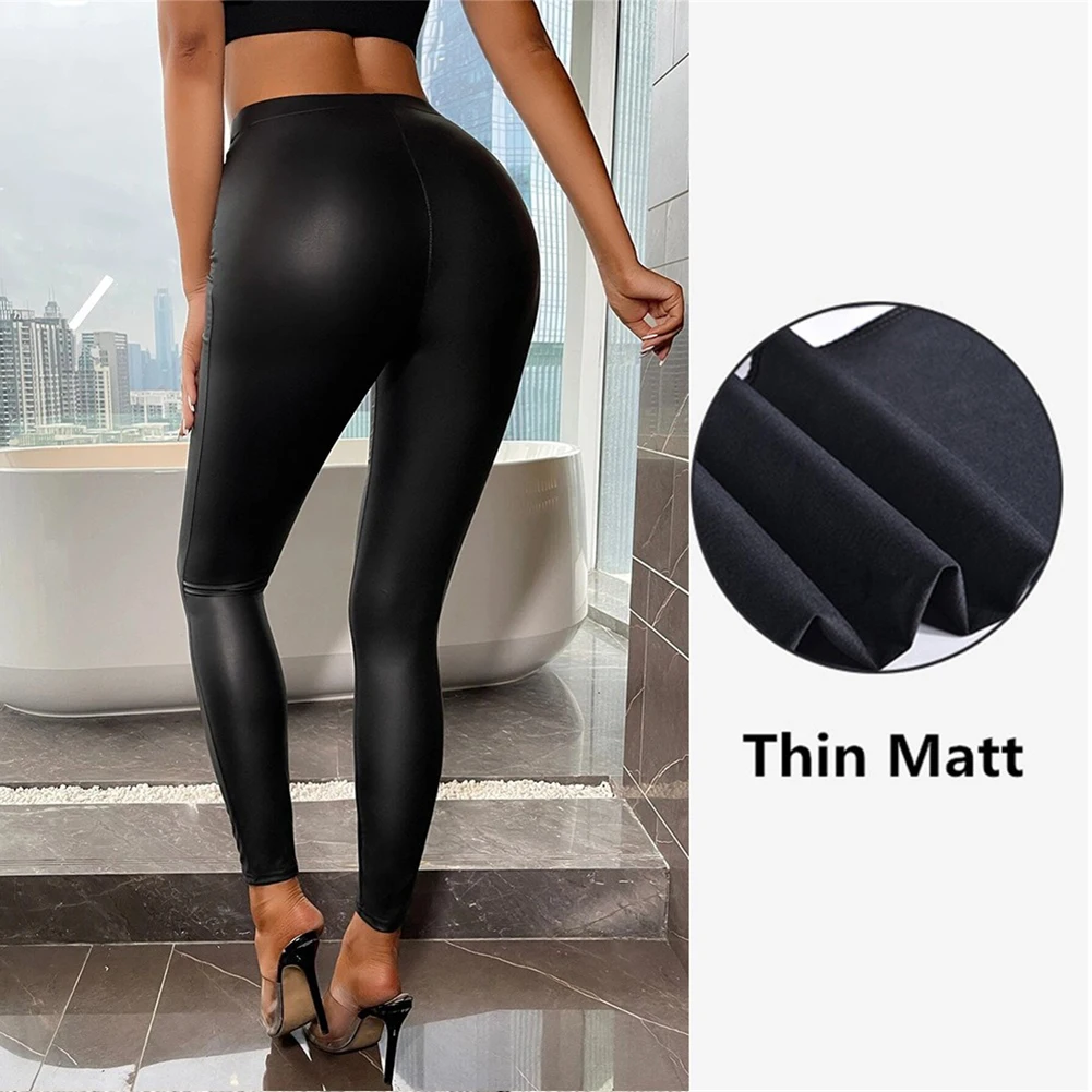 Slim Fit Leggings PU Leather Pants Fitness Activities Regular Length Solid Color Design Suitable Season All Seasons
Slim Fit Leggings PU Leather Pants Fitness Activities Regular Length Solid Color Design Suitable Season All Seasons