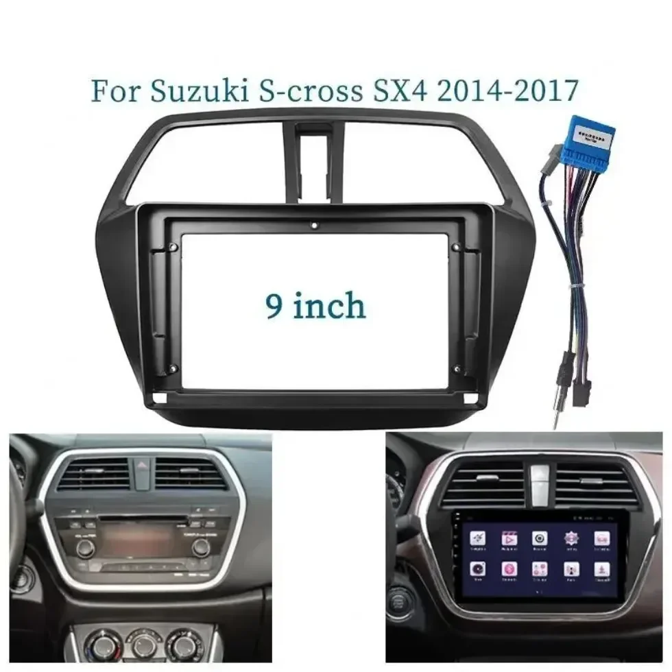 Для Suzuki S-cross SX4 2014-2017 9-дюймовая Автомобильная рамка, адаптер для Android, аксессуары для панели
Для Suzuki S-cross SX4 2014-2017 9-дюймовая Автомобильная рамка, адаптер для Android, аксессуары для панели