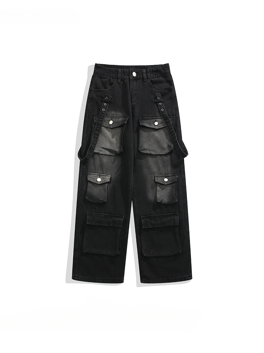 Trendy American High Street Three-dimensional Multi-pocket Work Jeans Men's Washed Large Size Loose Casual Hip Hop Denim Pants
Trendy American High Street Three-dimensional Multi-pocket Work Jeans Men's Washed Large Size Loose Casual Hip Hop Denim Pants