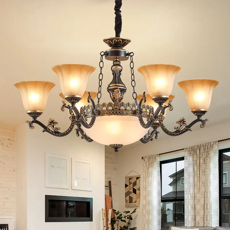 New Design Black Gold Decorative Living Room Chandelier American Vintage Rustic Style Luxury European Dining Room Bedroom Light
New Design Black Gold Decorative Living Room Chandelier American Vintage Rustic Style Luxury European Dining Room Bedroom Light