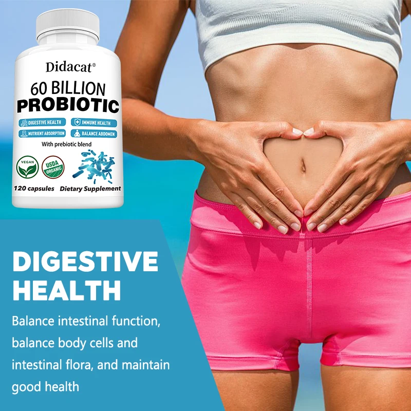 Probiotic Supplement, Supports Immune and Respiratory Health, Improves Mood, Boosts Immunity, and Promotes Nutrient Absorption
Probiotic Supplement, Supports Immune and Respiratory Health, Improves Mood, Boosts Immunity, and Promotes Nutrient Absorption
