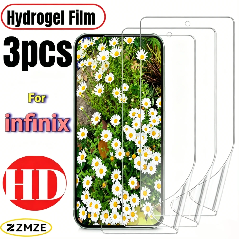 3 Pack HD Glossy Screen Protectors For infinix Note 60 50 40 30 10 Pro+ 60 Ultra 50S 50X 40S 40X 30 VIP 30i Series Hydrogel Film
3 Pack HD Glossy Screen Protectors For infinix Note 60 50 40 30 10 Pro+ 60 Ultra 50S 50X 40S 40X 30 VIP 30i Series Hydrogel Film
