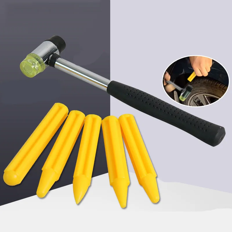 Car Dent Fix Leveling Pen Rubber Hammer Set Paintless Dent Removal Repair Tool Yellow Knock Pen 5Pcs with Small Hammer for car
Car Dent Fix Leveling Pen Rubber Hammer Set Paintless Dent Removal Repair Tool Yellow Knock Pen 5Pcs with Small Hammer for car