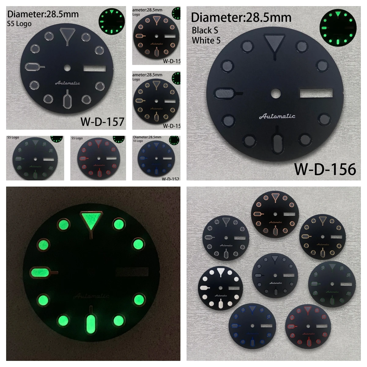 28.5mm High Quality SKX007 SS Logo NH36 Dial Suitable For NH36 Movement Green Luminous NH35 Watch accessories Watch Repair
28.5mm High Quality SKX007 SS Logo NH36 Dial Suitable For NH36 Movement Green Luminous NH35 Watch accessories Watch Repair
