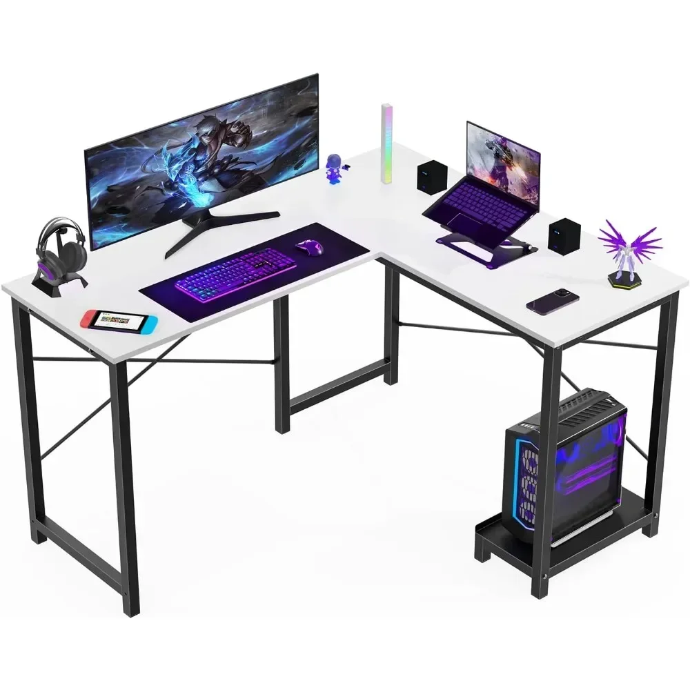 t Computer Desk L Desks - Gaming Desk Corner Desk Writing Desks PC Table with Headphone Hook CPU Stand Home
t Computer Desk L Desks - Gaming Desk Corner Desk Writing Desks PC Table with Headphone Hook CPU Stand Home