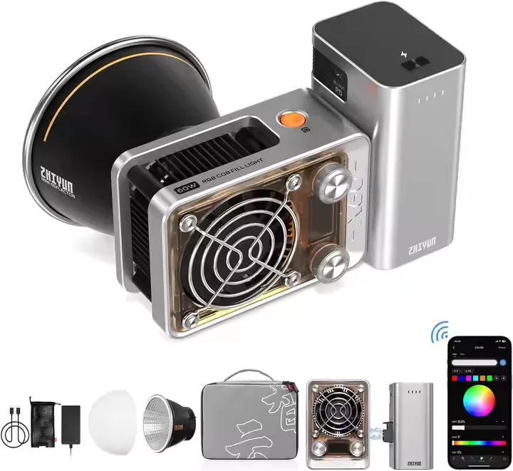 Zhiyun Molus X60 RGB Combo 60 Вт COB светодиодный светильник для видеосъемки с управлением через приложение Bluetooth для TikTok, запись видео в реальном времени с интерфейсом
Zhiyun Molus X60 RGB Combo 60 Вт COB светодиодный светильник для видеосъемки с управлением через приложение Bluetooth для TikTok, запись видео в реальном времени с интерфейсом