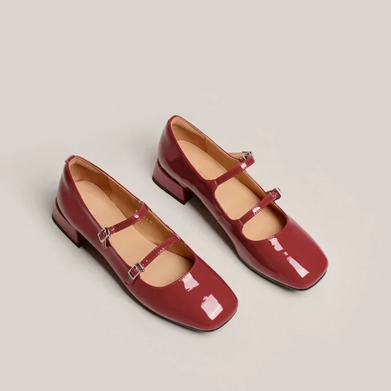 Women Shoes Retro Thick Heeled Ballet Shoes for Women Medium Heeled Mary Jane Single Shoes Zapatos De Mujer 2025
Women Shoes Retro Thick Heeled Ballet Shoes for Women Medium Heeled Mary Jane Single Shoes Zapatos De Mujer 2025