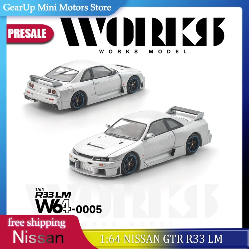 Works Model Toy Diecast Car Nissan Gtr R33 Lm W 64 005 1:64 Scale Silver Alloy Collectible Vehicle For Adult Collection
Works Model Toy Diecast Car Nissan Gtr R33 Lm W 64 005 1:64 Scale Silver Alloy Collectible Vehicle For Adult Collection